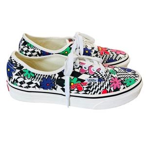 Vans Era Abstract Flowers Canvas Lace Up Sneakers Women’s Size 7